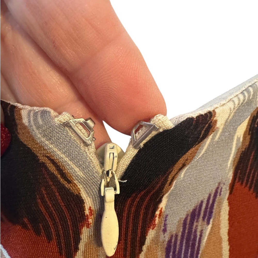 BADGLEY MISHKA Perfect for FALL!!! Multicolor Patterned Dress XLARGE #CL - Picture 6 of 12